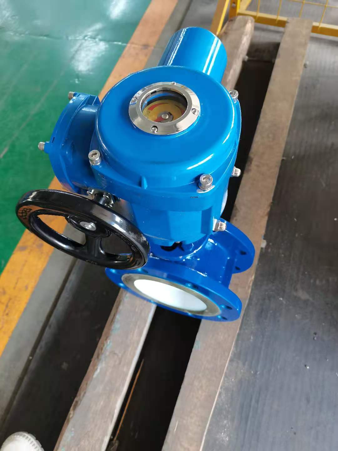 电动切断蝶阀d943h-16c 上海科耐迪电动硬密封法兰蝶阀 快关阀