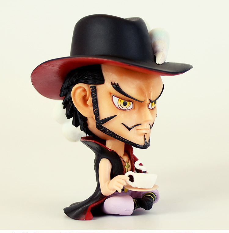海贼王手办 七武海 大头公仔 q版鹰眼 乔拉可尔·米霍克 手办模型