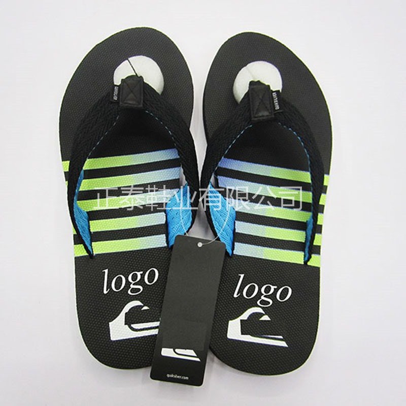 men‘s q slippers with woven belt tpr beach flip-flops non-slip men‘s slippers printable logo pattern slippers