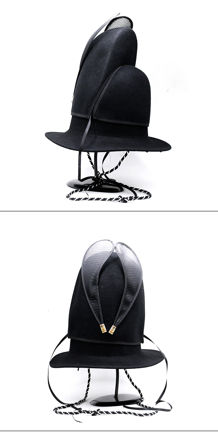 英伦风复古羊毛尖尖魔术帽舞台爵士帽巫婆帽火山帽高顶筒礼帽子男