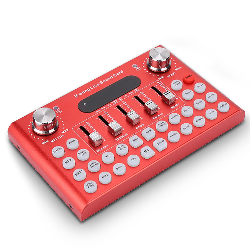 f007直播声卡手机电脑k歌主播唱吧麦克风变声话筒全民k歌火山快手