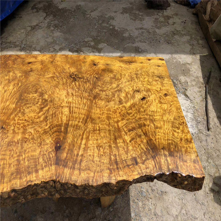 金丝楠原木大板黄金樟实木茶几茶桌红木家具吧台会议桌书桌餐桌