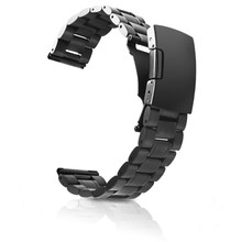 雷美诺时表带Luminox实心不锈钢手表带可替换腕带快拆式钢带23MM