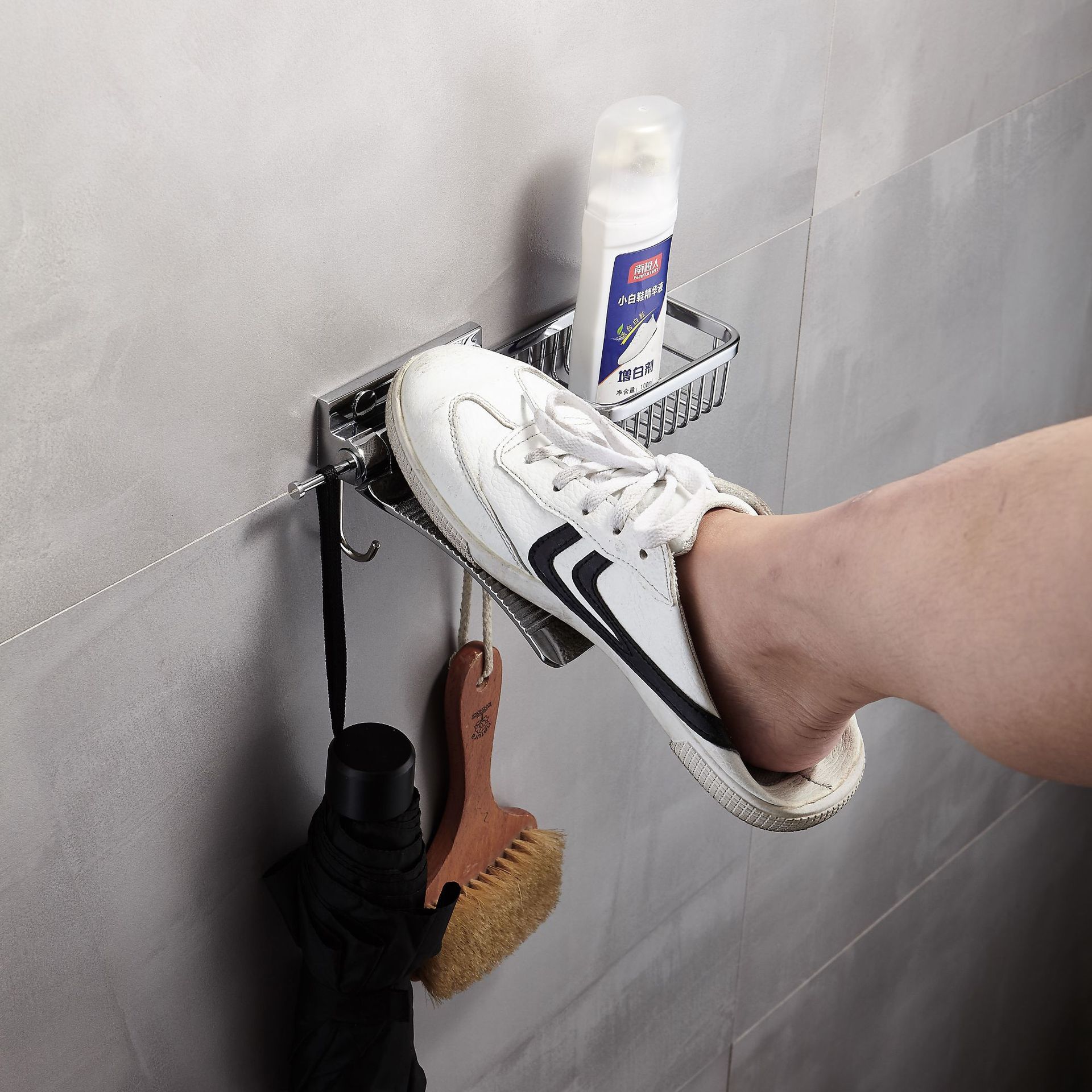 卫生间洗脚懒人抖音神器浴室洗澡脚踏板搓脚垫淋浴防滑踏脚板刷脚