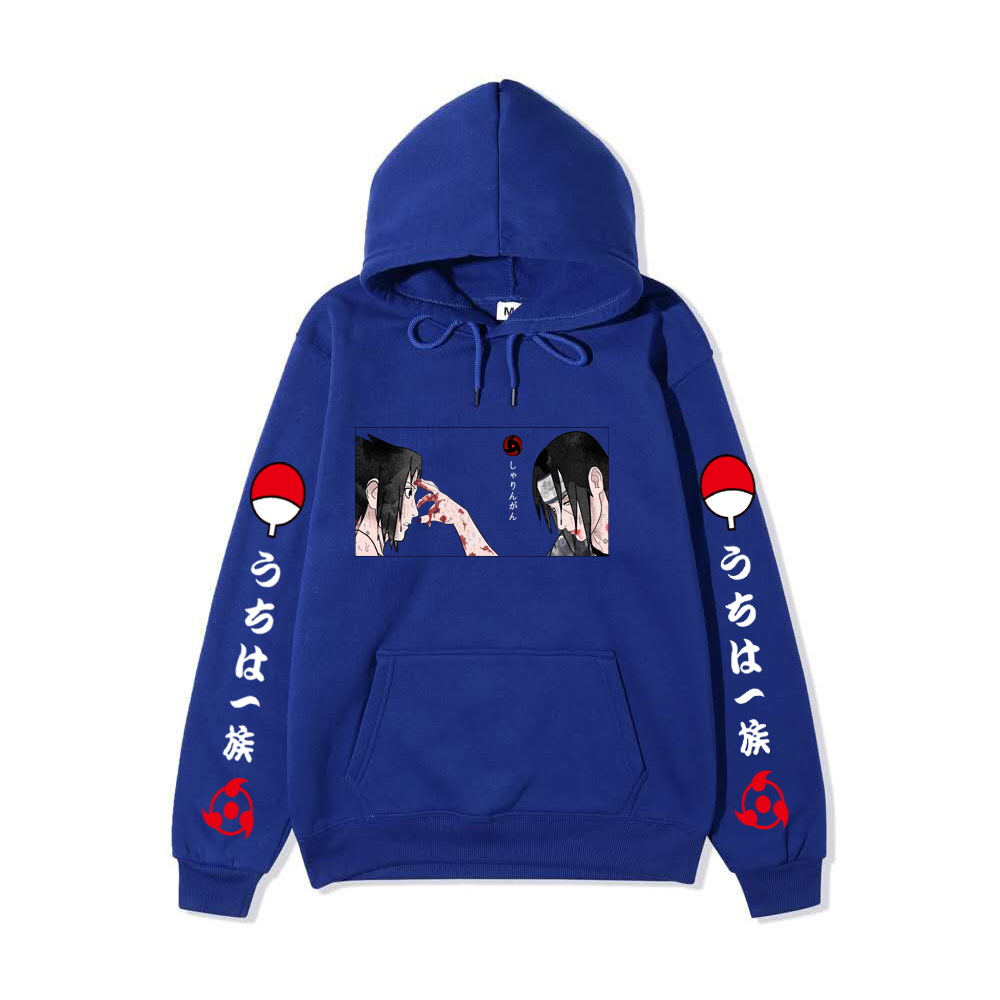2020日系动漫火影忍者卫衣男女休闲连帽衫鼬头像印花卫衣外套上衣