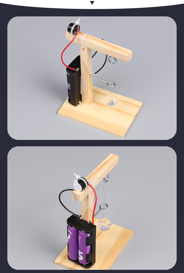 diy科技小制作发明自制地震报警器小学生手工科学实验批发益智