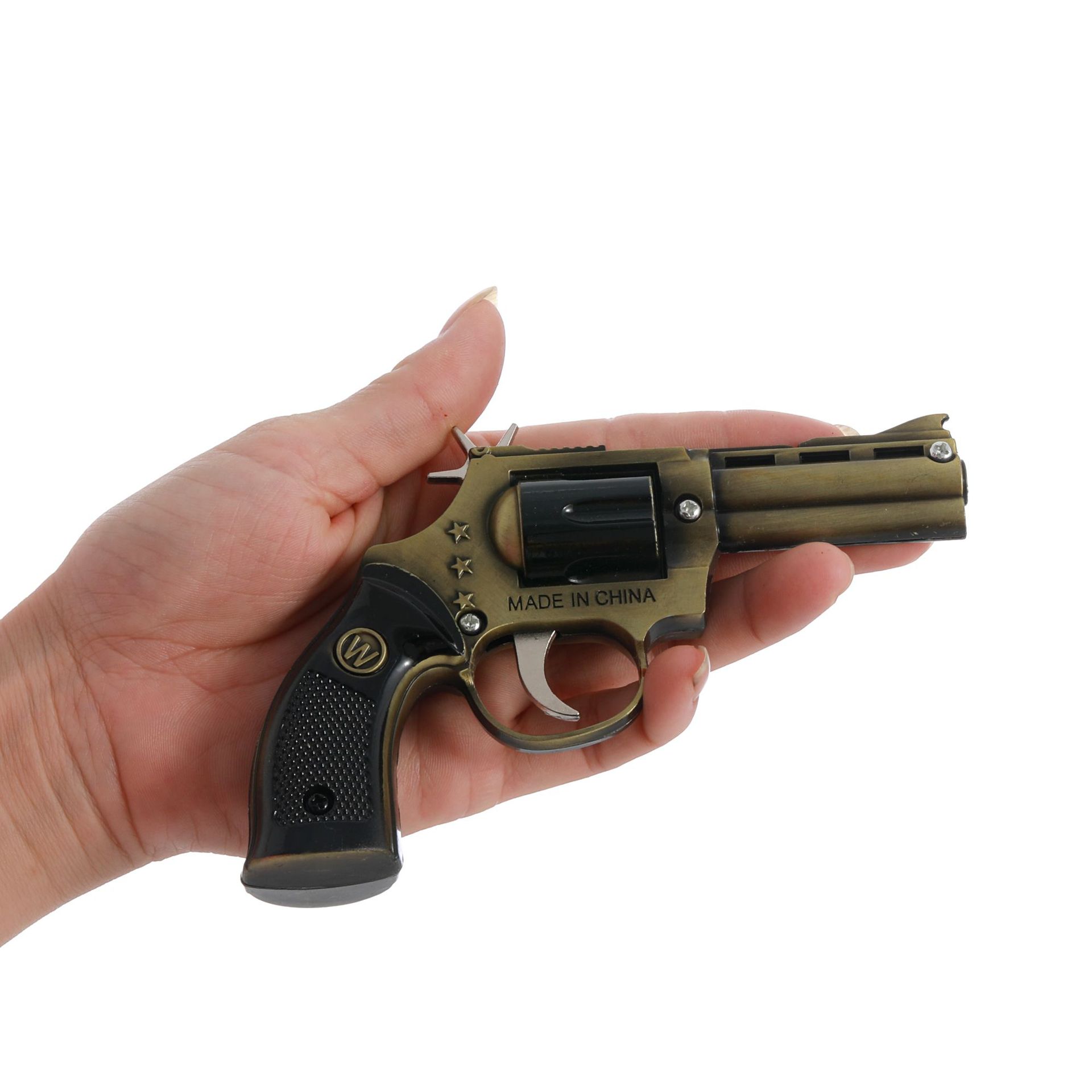 吃鸡连发左轮皮筋枪复古怀旧儿童玩具小手枪合金金属兵器模型珍藏