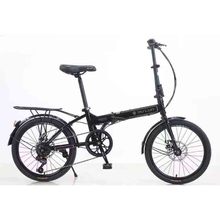 20寸高碳钢折叠自行车 7速自行车 可折叠学生车