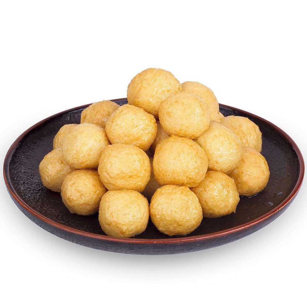 新品安井炸鱼蛋黄金咖喱火锅冷冻食材2500克约200粒奶茶店麻辣烫