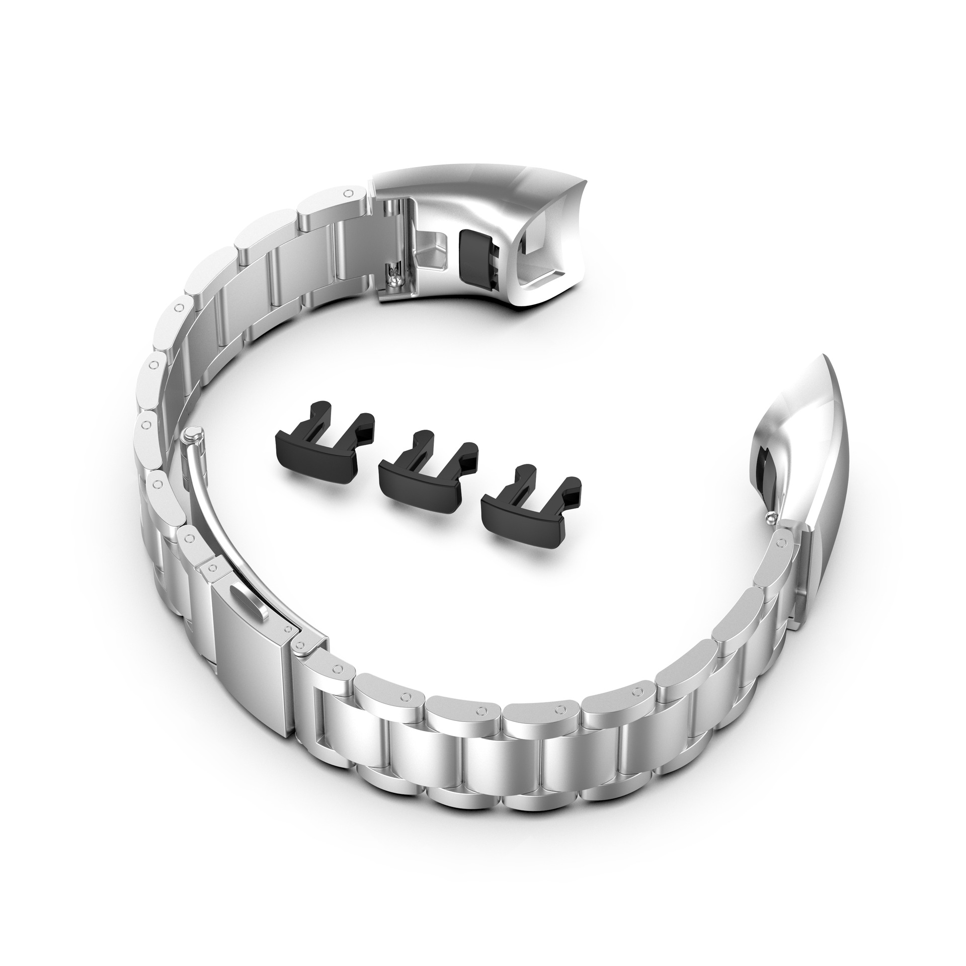 适用于华为honor荣耀手环5 crs-19s荣耀4 crs-b19三珠钢带表带