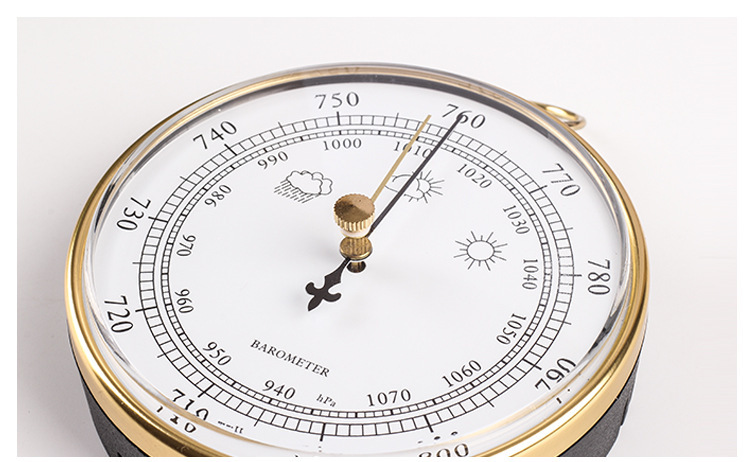 10cm大气压表气压计钓鱼大气压力表高精度家用晴雨表带挂环b9100g