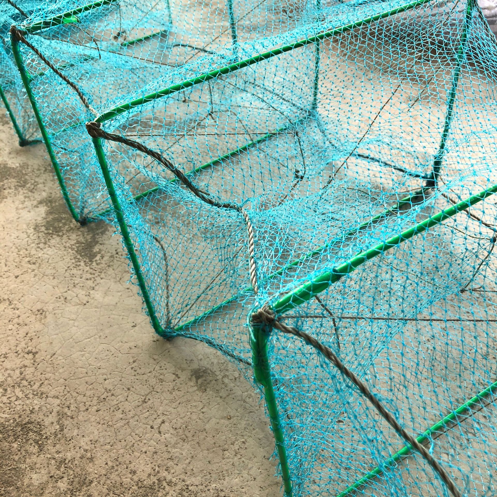 批发虾笼渔网有结网黄鳝龙虾网捕虾笼捕鱼笼泥鳅养殖网