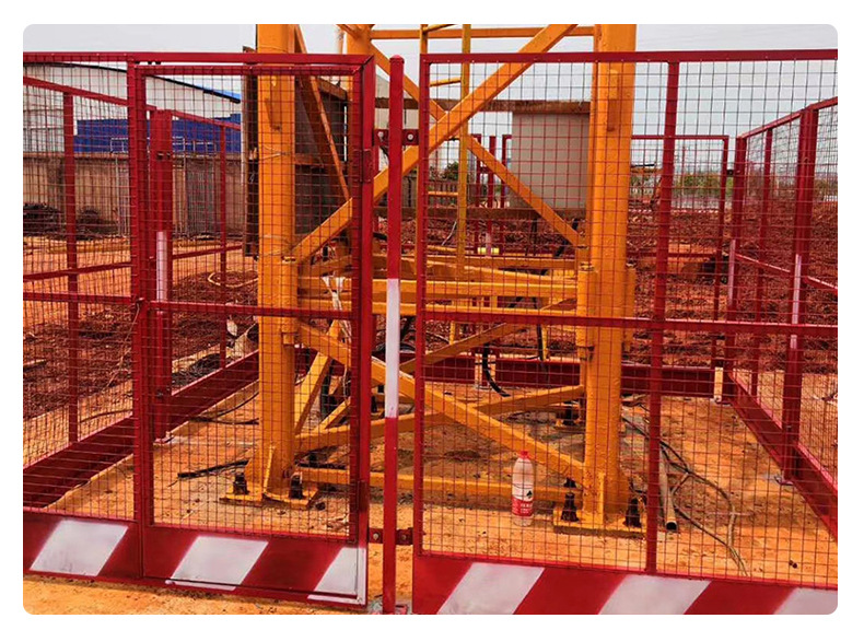 【塔吊防护网】定制工地定型化塔吊围网组装式塔吊防攀爬围栏护栏