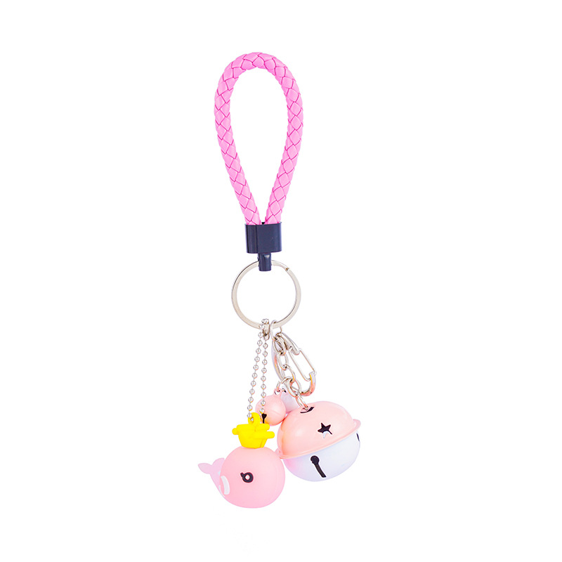 2546 Cute Whale Bell Key Buckle Creative Car Key Pendant Cartoon Key Button Small Gift
