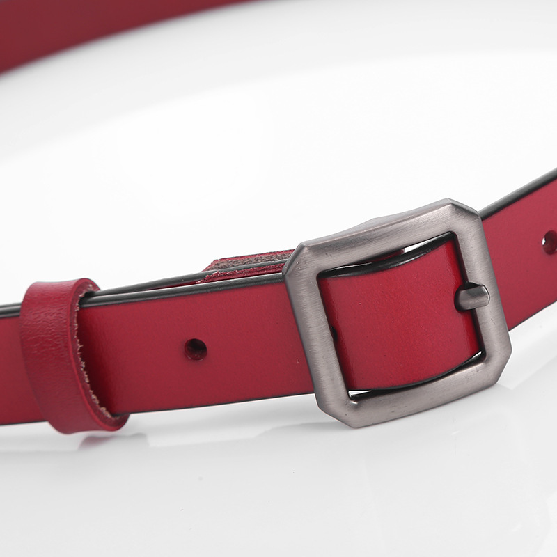时尚简约腰带衬衣牛仔裙装饰腰带女用合金扣新款真皮腰封厂家批发