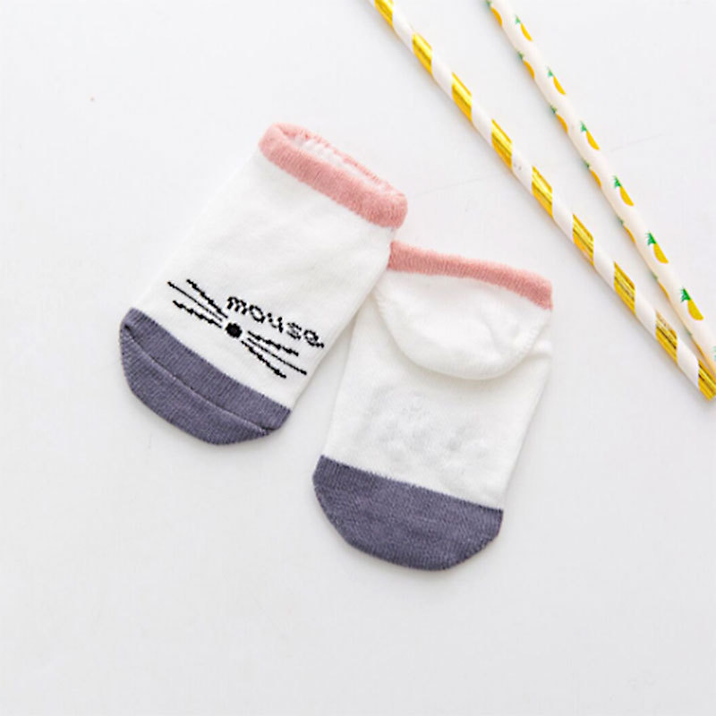 Baby Cotton Non-Slip Toddler Socks Cute Socks Boat Socks Spring and Autumn Female Male Room Socks Baby Clothes Kid's Socks Wholesale