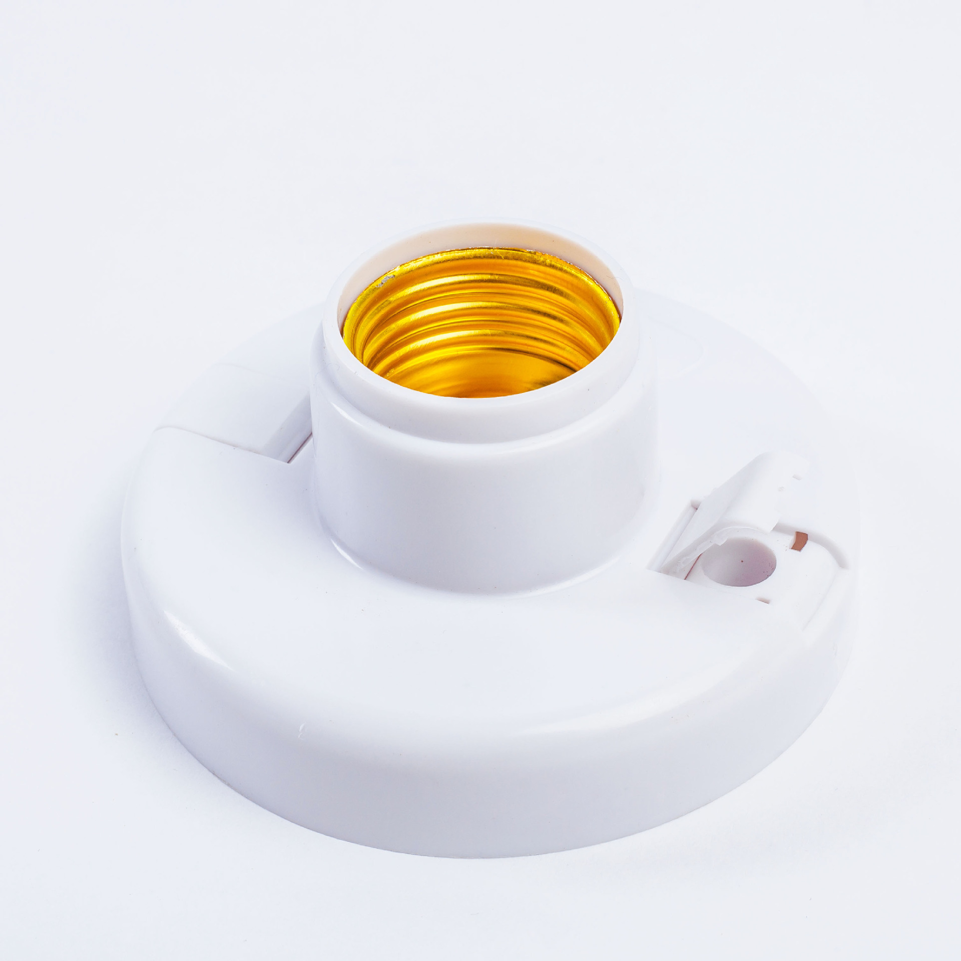 信达泰e27罗口塑料螺口灯座平装式螺口灯座灯头