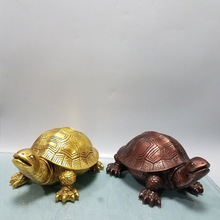 批发精工纯铜黄铜长寿龟乌龟家居摆件紫铜色铜龟动物礼品摆设