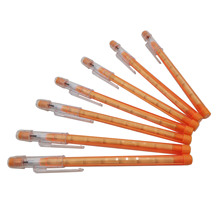 【厂家直供 】美国六角笔杆橙色节节铅笔 9节铅笔