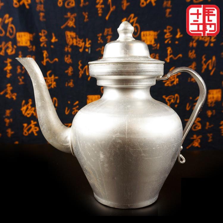 5l酥油茶壶铝制品供水壶藏香风情茶壶藏式油壶特色加厚酥油茶壶