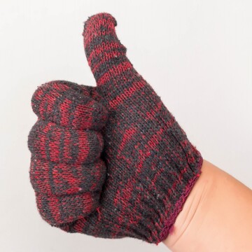 批发劳保手套 针织白棉纱花线加厚耐磨棉线防滑尼龙防护广州发