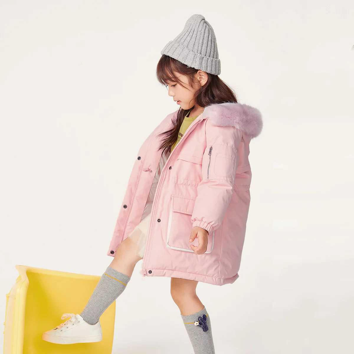 小孩儿童羽绒棉衣2020秋冬新款童装卡通加厚男女宝宝棉服外套外贸