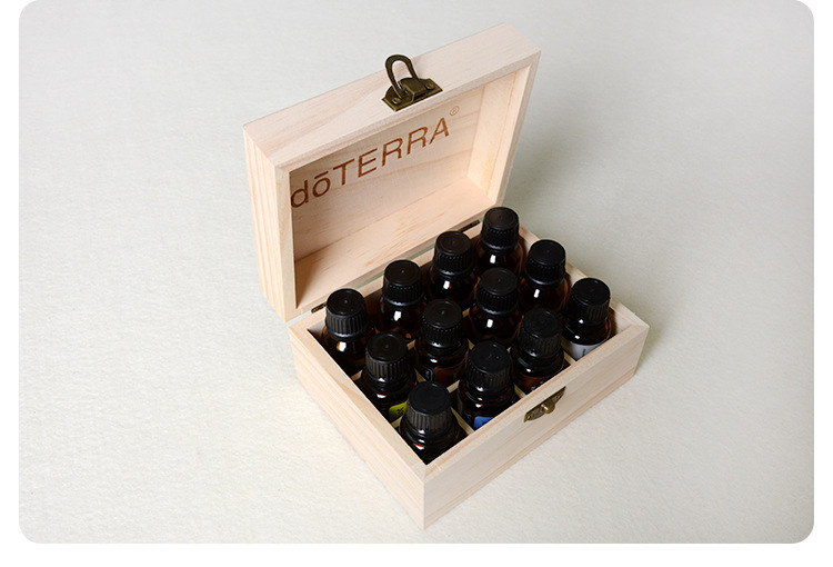 精油超市多特瑞精油盒子收纳盒18格精油收纳盒实木木盒精油木盒子