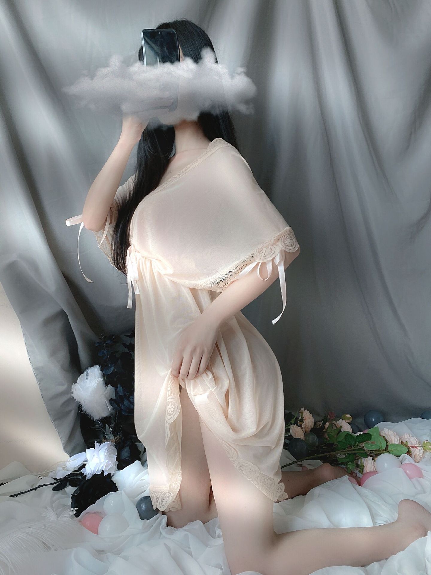 厂家新款爱如如大码胖mm情趣内衣欧美性感睡衣深透明网纱女丝睡裙