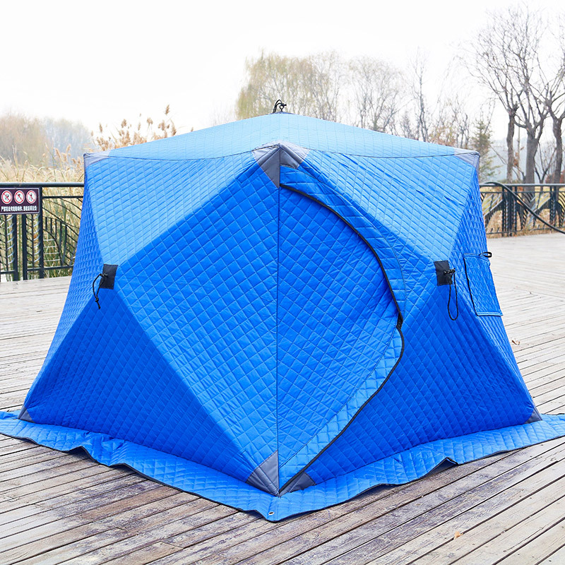 批发冬钓帐篷加厚冬钓屋防寒防风保暖冰钓帐篷3-4人户外钓鱼用品