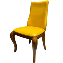 实木餐椅现代简约大小户型乌金木新中式真皮椅餐厅配套办公椅家具