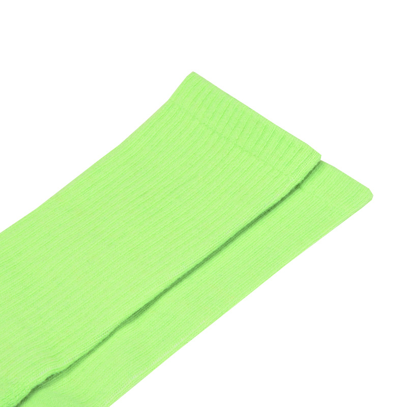 毛巾底长筒运动袜 男士毛圈休闲袜纯色高筒篮球滑板跑步袜ins百搭