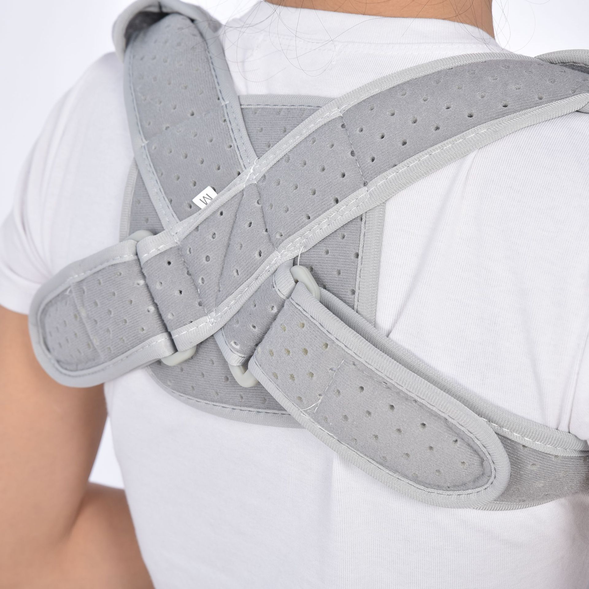 康兴达灰色锁骨背带灰色固定带背姿固定带