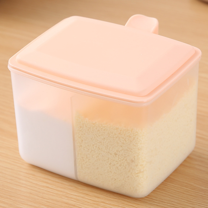 Kitchen Seasoning Box Seasoning Containers Plastic Salt Container Seasoning Storage Box Seasoning Box Set Seasoning Box Seasoning Jar with Spoon