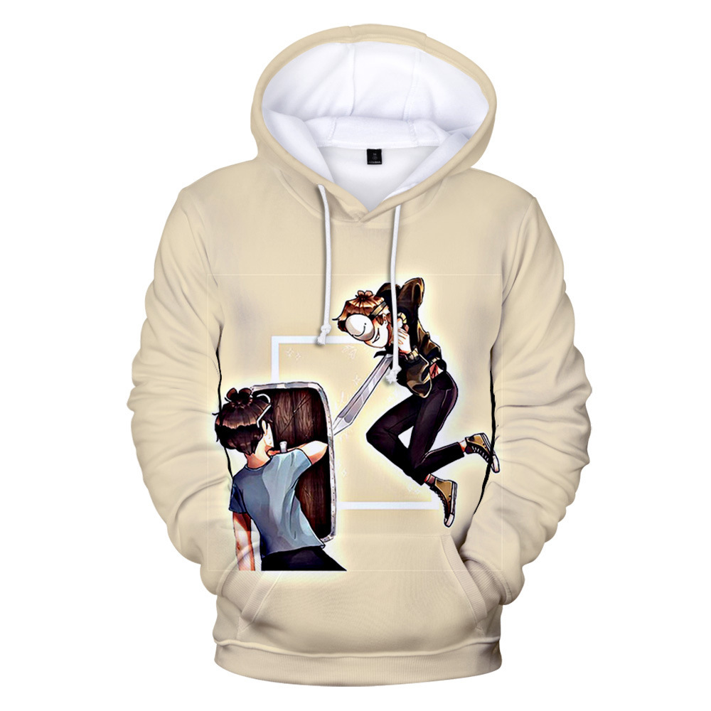 新款跨境亚马逊卫衣dreamwastaken 3d印花休闲宽松男女卫衣