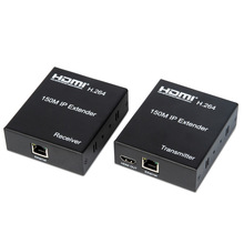工厂直供HDMI延长器150米 HDMI转RJ45单网线信号延长放大器带红外