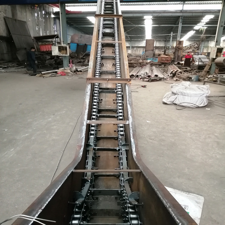 双板链刮板机混合粉料刮板输送机六九板链提升机图片ms埋刮板输送机