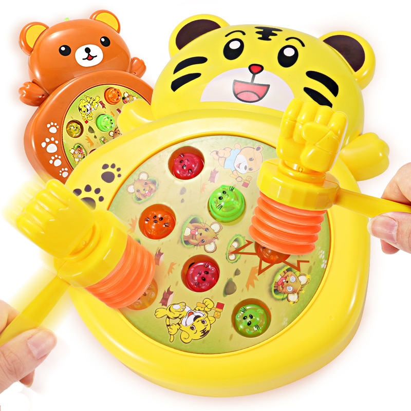 澄海儿童益智电动老虎打地鼠玩具可充电宝宝1-2-3周岁 一件批发
