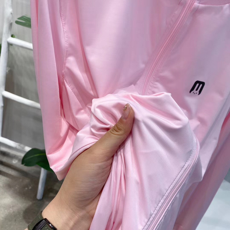 aibitoo日本防晒衣冰丝连帽m小兔子中长款女2020uv夏季防晒服户外