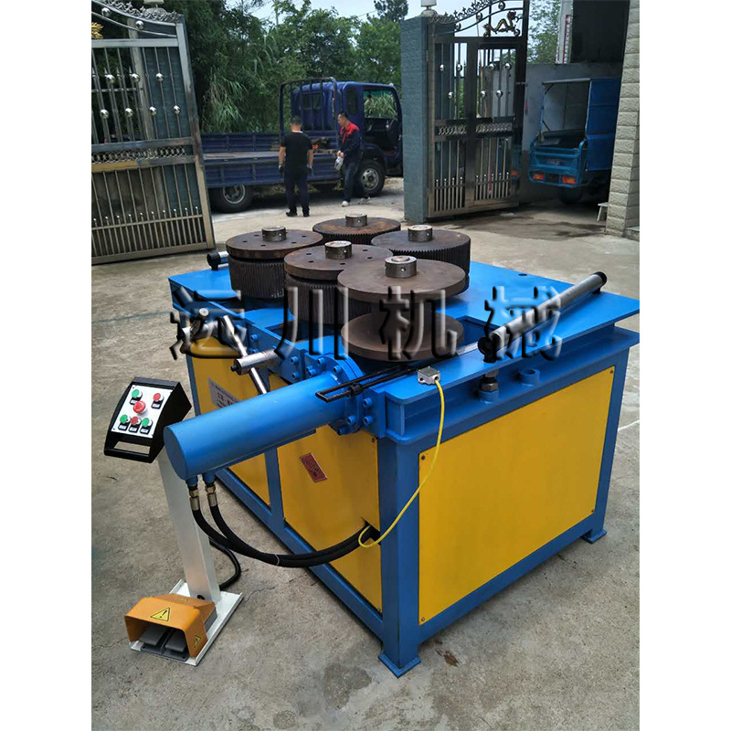 厂家直销卧式槽钢卷圆机 多功能角铁外卷煨弯机 60角钢盘圆成型机