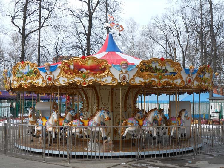 旋转木马游乐设备儿童游乐园小型游乐场户外游乐设备36座豪华转马