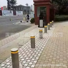 升降柱路障机批发 反恐防撞升降柱路障机 酒店带夜灯升降护柱