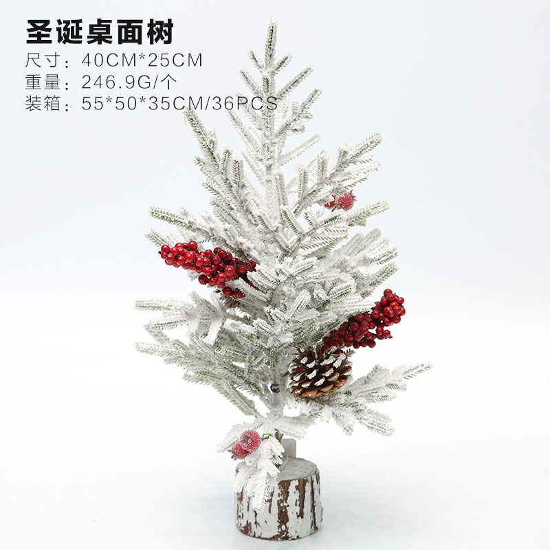 Christmas Decorations Diy Flocking Desktop Mini Christmas Tree Ornaments Shopping Mall Hotel Party Decoration Ornaments