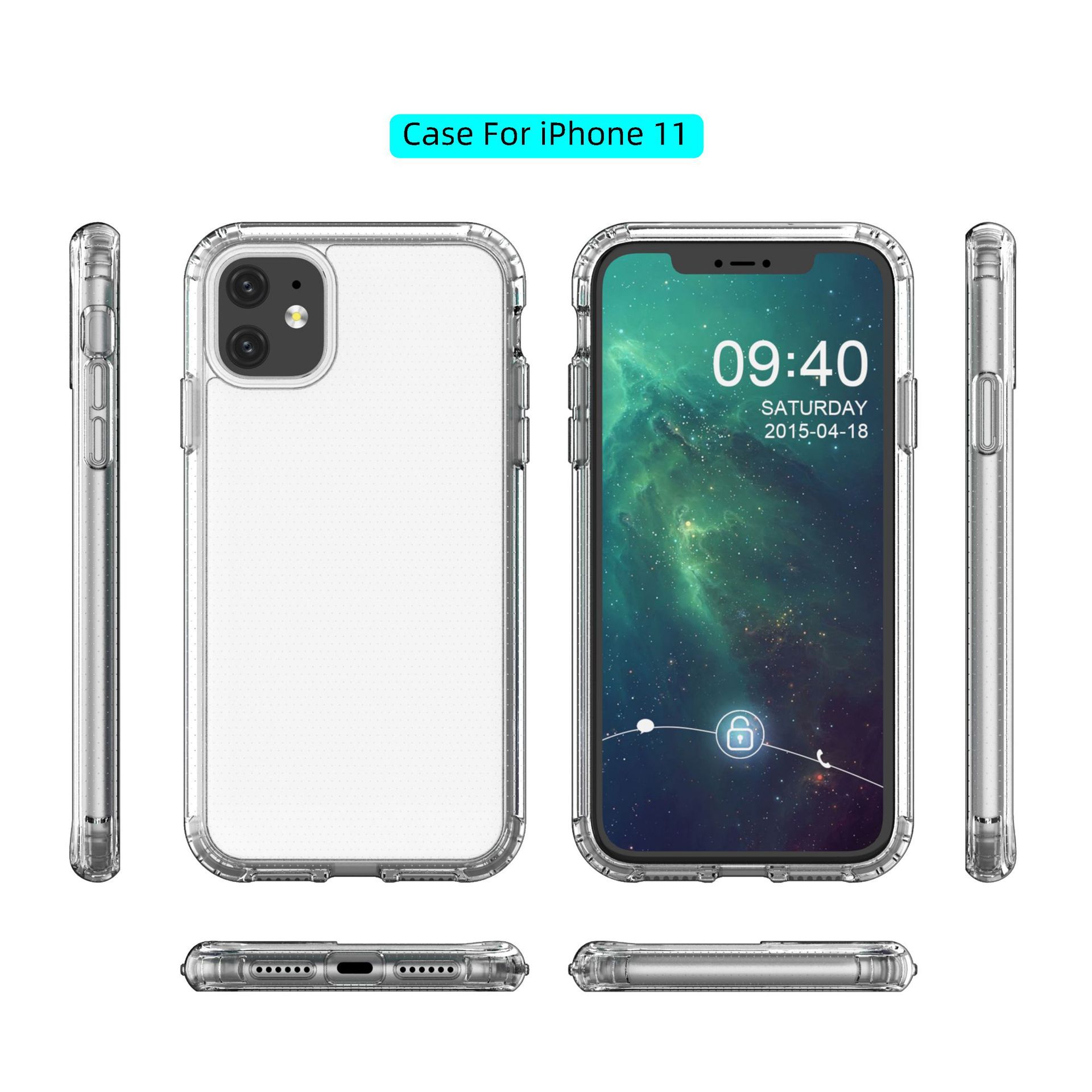 亚马逊爆款 适用于iphone11手机壳 pc tpu二合一内气囊防摔保护套