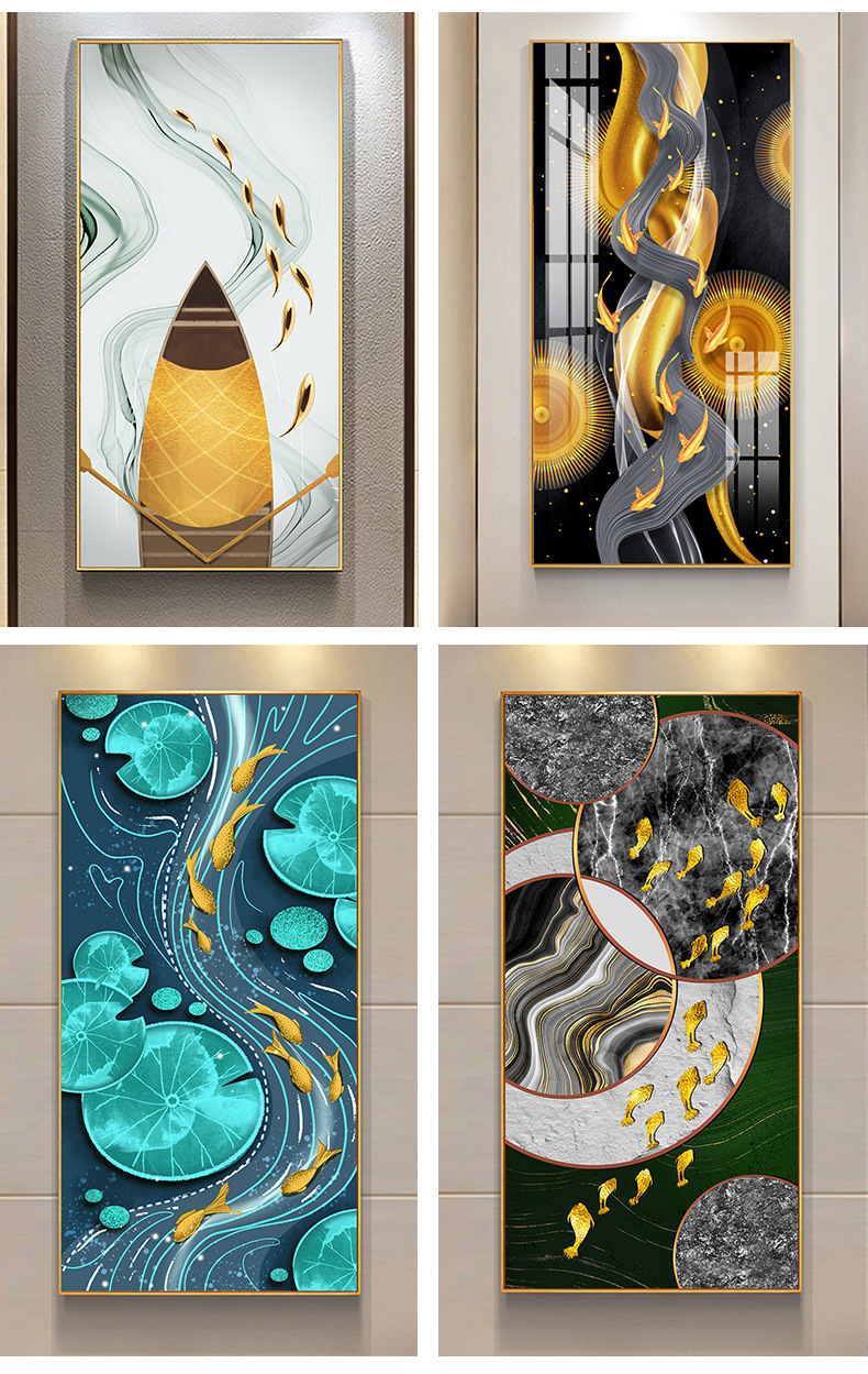 客厅玄关装饰挂壁画北欧立体树脂浮雕画 简约无框装饰工艺画批发