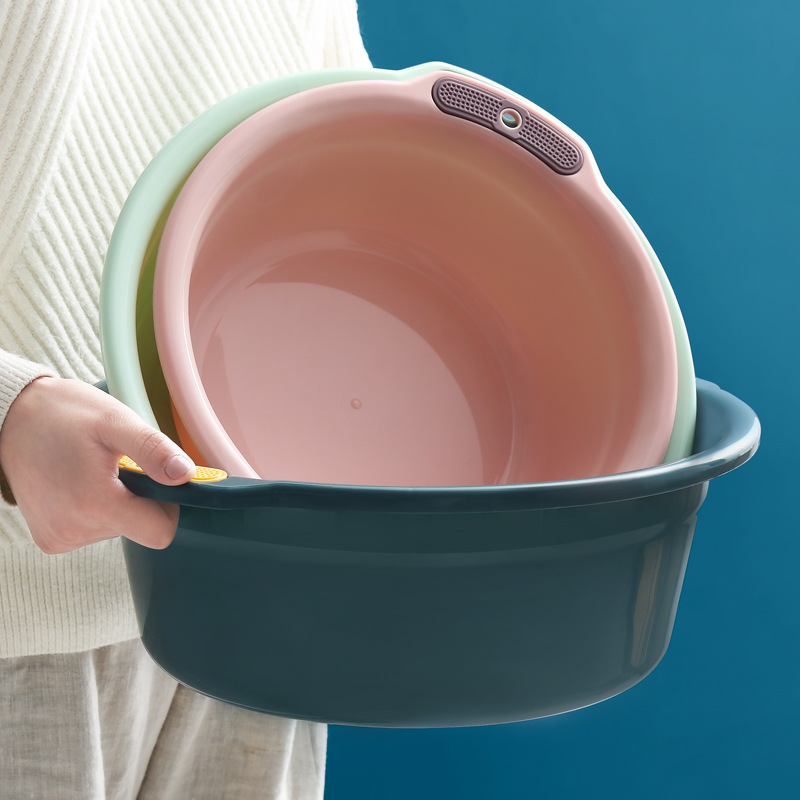 plastic wash-basin thickened babies‘ wash basin household large wash clothes clothes pots student dormitory washbasin sub feet-washing basin