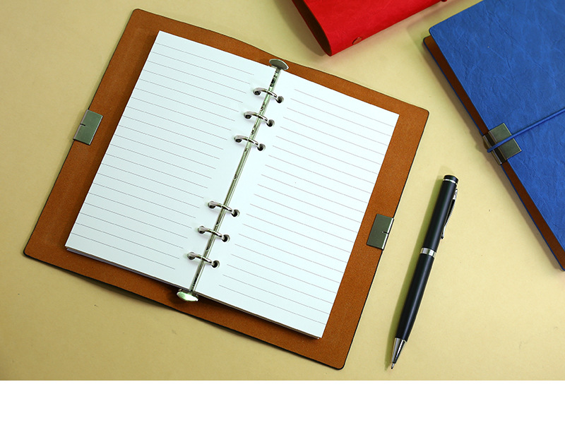 活页手账本 新款创意活页笔记本旅行绑带记事本 手账本定制