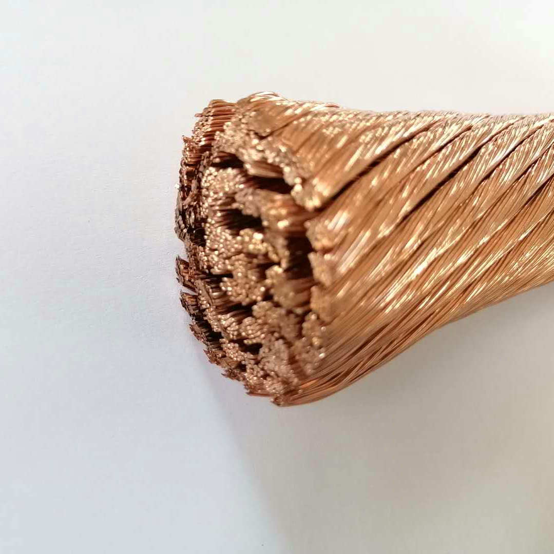 厂家定制铜芯电缆线硬铜绞线接地裸铜绞线tj tjr tjx紫铜镀锡线