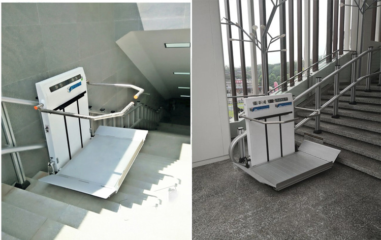 济南厂家家用小型电梯斜挂式无障碍升降平台 残疾人
