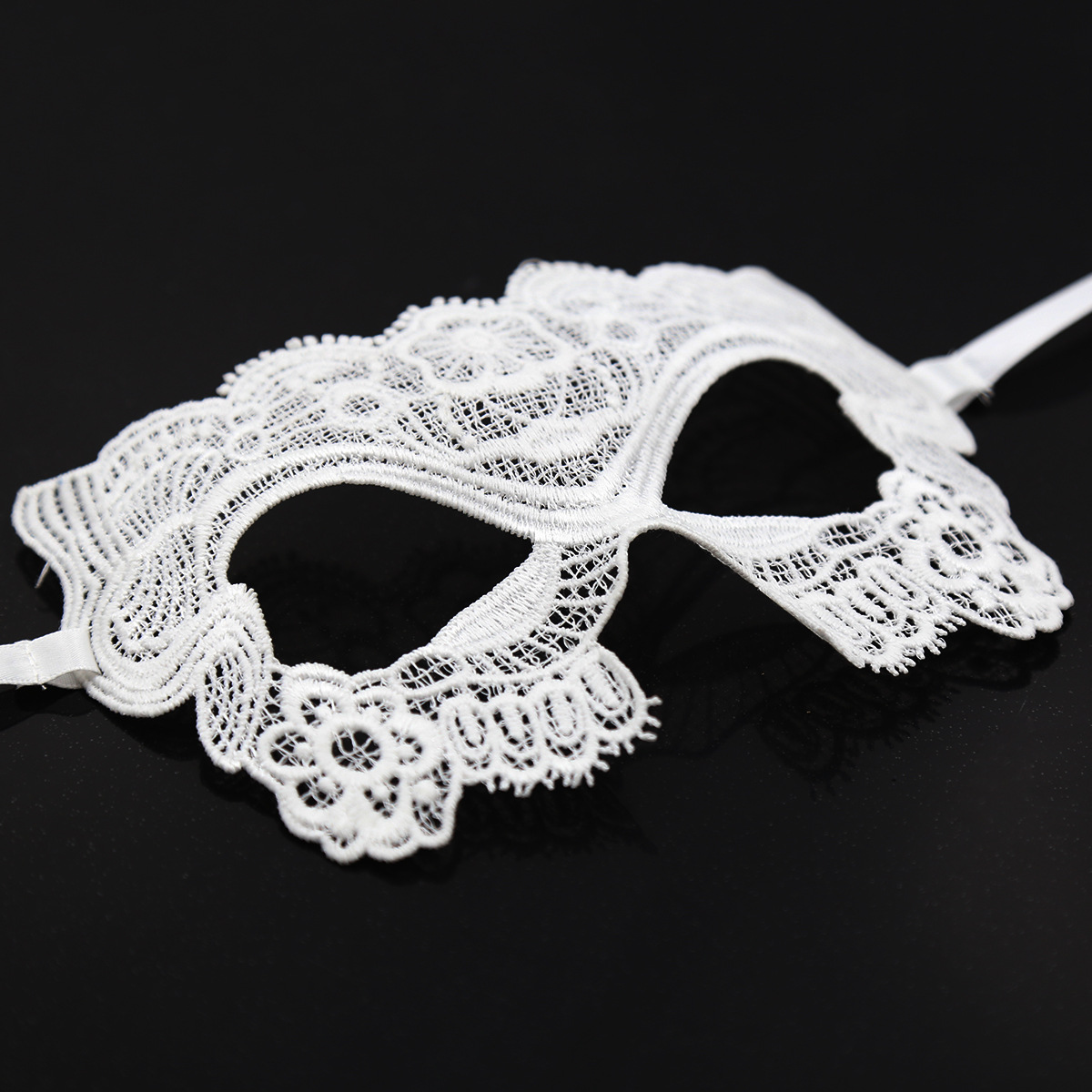 情趣用品白色蒙眼蕾丝立体眼罩舞台道具夜店婚庆表演酒吧蒙眼面具