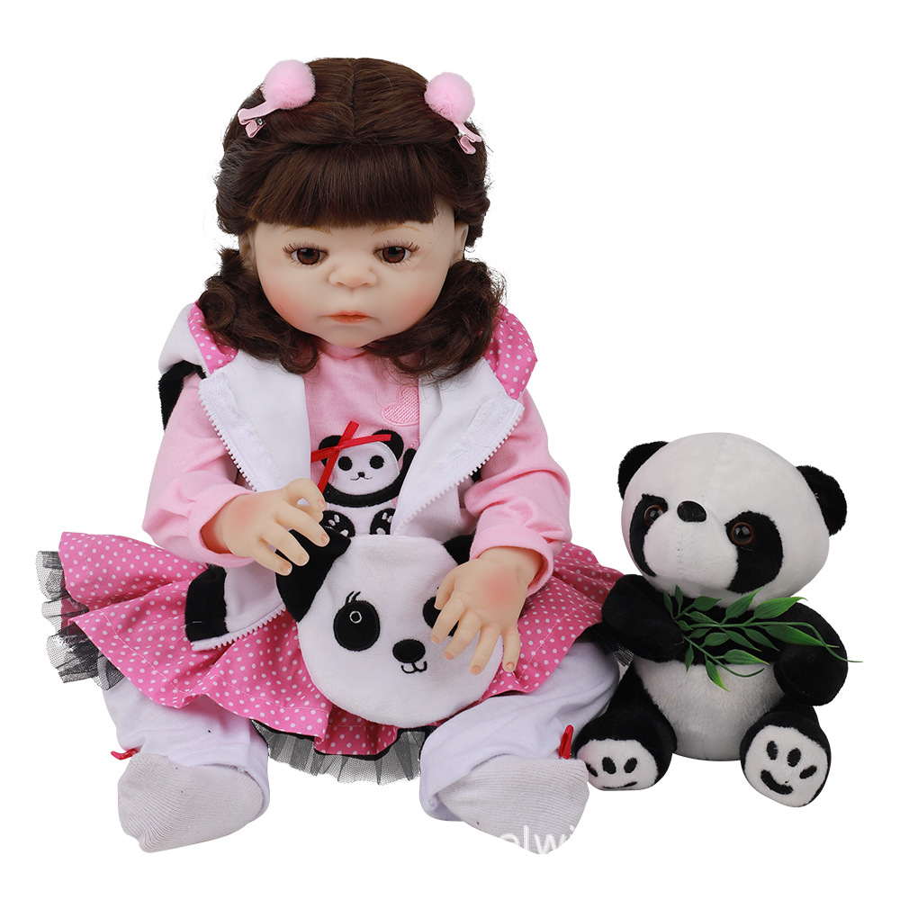 全胶仿真婴儿重生娃娃玩具洋娃娃silicone reborn doll 18 48cm